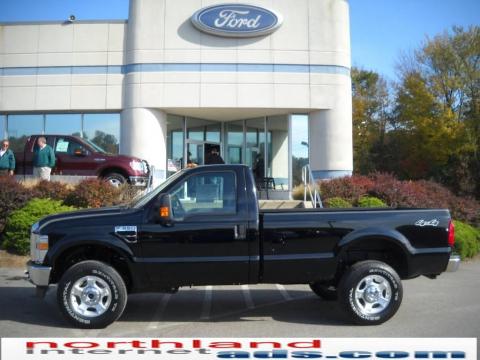 Black Ford F350 Super Duty XLT Regular Cab 4x4.  Click to enlarge.