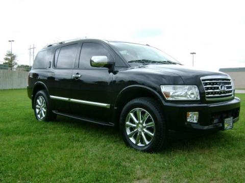 Liquid Onyx Black Infiniti QX 56 4WD.  Click to enlarge.