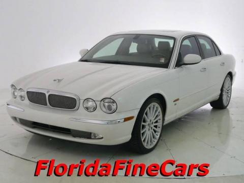White Onyx Jaguar XJ XJR.  Click to enlarge.
