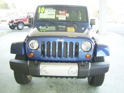 Deep Water Blue Pearl Jeep Wrangler Unlimited Sahara 4x4.  Click to enlarge.