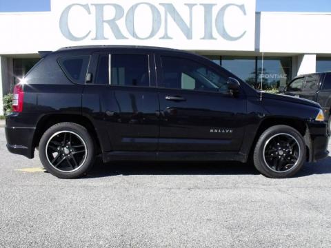 Brilliant Black Crystal Pearl 2009 Jeep Compass Rallye with Dark Slate 