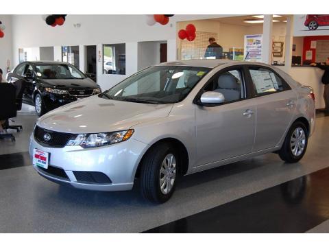 Bright Silver Kia Forte LX.  Click to enlarge.