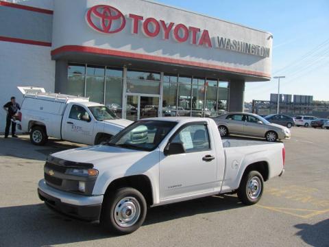 Summit White Chevrolet Colorado Regular Cab.  Click to enlarge.