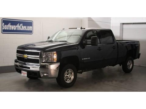 Imperial Blue Metallic Chevrolet Silverado 2500HD LT Crew Cab 4x4.  Click to enlarge.