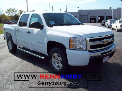 Summit White Chevrolet Silverado 1500 LT Z71 Crew Cab 4x4.  Click to enlarge.