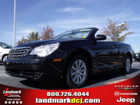 Brilliant Black Crystal Pearl Chrysler Sebring Touring Convertible.  Click to enlarge.