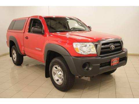 Radiant Red Toyota Tacoma Regular Cab 4x4.  Click to enlarge.