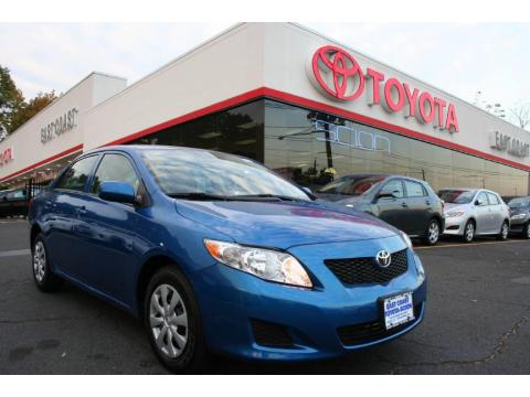 Blue Streak Metallic 2010 Toyota Corolla LE with Ash interior Blue Streak 