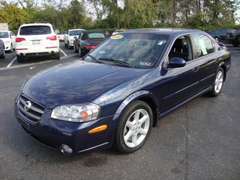 Majestic Blue Metallic Nissan Maxima SE.  Click to enlarge.