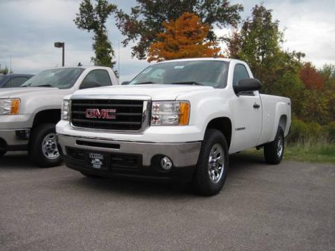 Summit White GMC Sierra 1500 Work Truck Regular Cab 4x4.  Click to enlarge.
