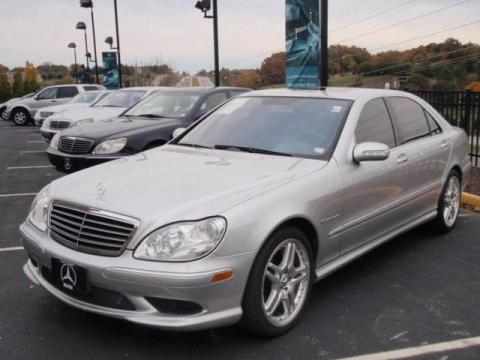 Brilliant Silver Metallic Mercedes-Benz S 55 AMG Sedan.  Click to enlarge.