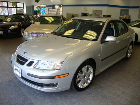 Silver Metallic Saab 9-3 2.0T Sport Sedan.  Click to enlarge.