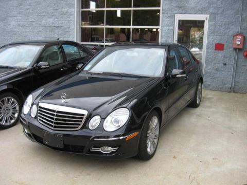 Black Mercedes-Benz E 350 4Matic Sedan.  Click to enlarge.