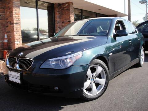Deep Green Metallic BMW 5 Series 525i Sedan.  Click to enlarge.