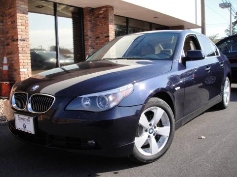 Monaco Blue Metallic BMW 5 Series 530xi Sedan.  Click to enlarge.
