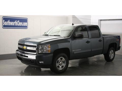 Blue Granite Metallic Chevrolet Silverado 1500 LT Z71 Crew Cab 4x4.  Click to enlarge.