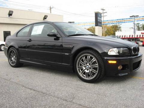 Jet Black BMW M3 Coupe.  Click to enlarge.