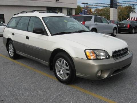 White Frost Pearl Subaru Outback Wagon.  Click to enlarge.