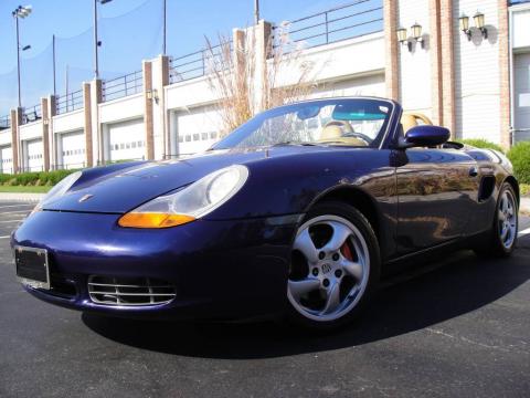 Lapis Blue Metallic Porsche Boxster S.  Click to enlarge.