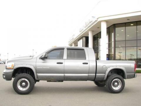 Mineral Gray Metallic Dodge Ram 3500 Laramie Mega Cab 4x4.  Click to enlarge.