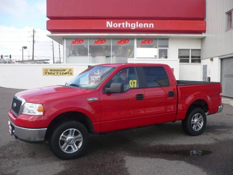 Bright Red Ford F150 XLT SuperCrew 4x4. Click to enlarge. Bright Red Ford F150 XLT SuperCrew 4x4. Click to enlarge.