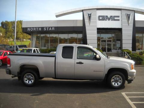 Silver Birch Metallic GMC Sierra 1500 Extended Cab.  Click to enlarge.