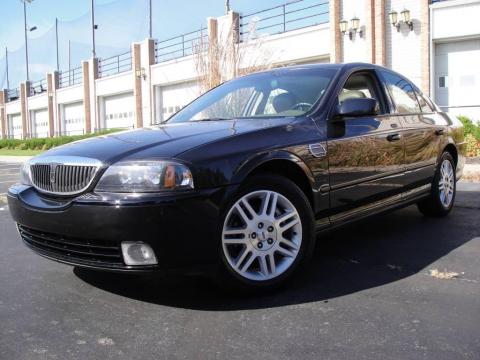Black Clearcoat Lincoln LS V8.  Click to enlarge.