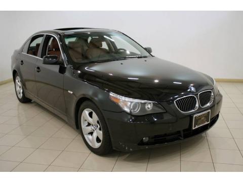 Black Sapphire Metallic BMW 5 Series 530i Sedan.  Click to enlarge.