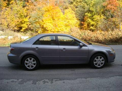Tungsten Gray Metallic Mazda MAZDA6 i Sport Sedan.  Click to enlarge.