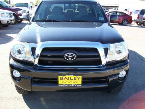 Black Sand Pearl Toyota Tacoma V6 SR5 PreRunner Double Cab.  Click to enlarge.