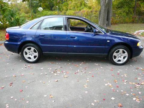 Santorin Blue Pearl Audi A4 2.8 quattro Sedan.  Click to enlarge.