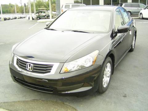 Crystal Black Pearl Honda Accord LX-P Sedan.  Click to enlarge.