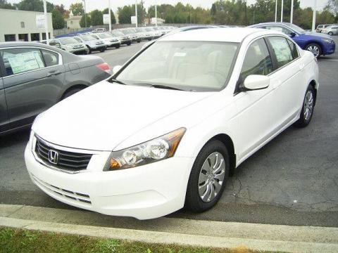 Taffeta White Honda Accord LX Sedan.  Click to enlarge.