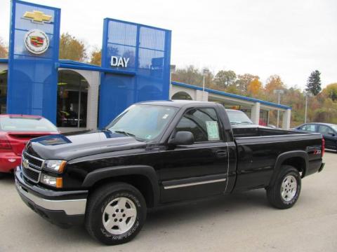 Black Chevrolet Silverado 1500 Z71 Regular Cab 4x4.  Click to enlarge.