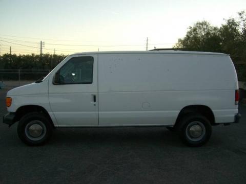 Oxford White Ford E Series Van E350 Super Duty Commercial.  Click to enlarge.