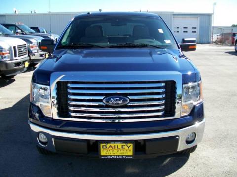 Dark Blue Pearl Metallic Ford F150 XLT SuperCrew.  Click to enlarge.