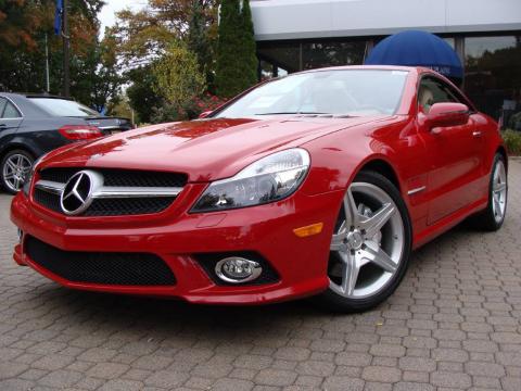 Mars Red Mercedes-Benz SL 550 Roadster.  Click to enlarge.