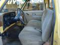 Front Seat of 1977 Chevrolet C/K K10 Custom Deluxe Regular Cab 4x4 #7