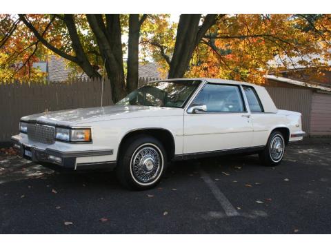White Cadillac DeVille Coupe.  Click to enlarge.