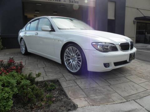 Alpine White BMW 7 Series 750i Sedan.  Click to enlarge.