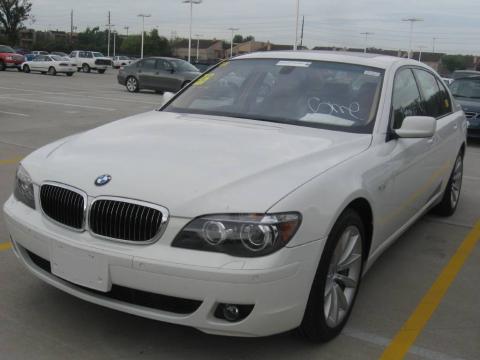 Alpine White BMW 7 Series 750Li Sedan.  Click to enlarge.