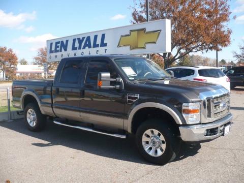 Dark Shadow Grey Metallic Ford F250 Super Duty Lariat Crew Cab 4x4.  Click to enlarge.