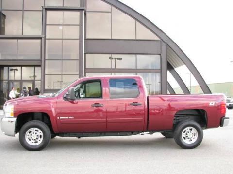 Deep Ruby Metallic Chevrolet Silverado 2500HD LT Z71 Crew Cab 4x4.  Click to enlarge.