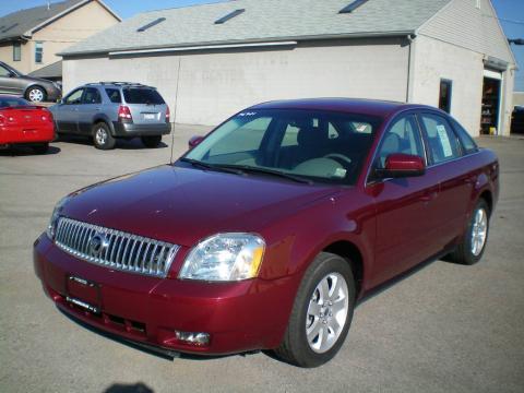 Merlot Metallic Mercury Montego Premier AWD.  Click to enlarge.