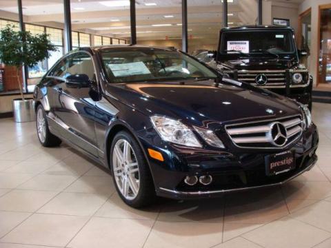 Capri Blue Metallic Mercedes-Benz E 350 Coupe.  Click to enlarge.
