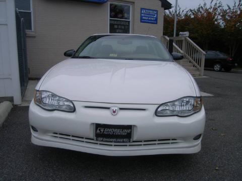 White Chevrolet Monte Carlo SS.  Click to enlarge.