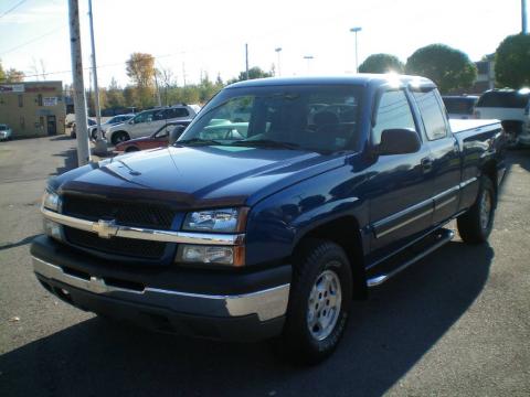 Arrival Blue Metallic Chevrolet Silverado 1500 LS Extended Cab 4x4.  Click to enlarge.