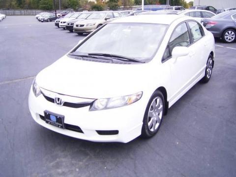 Taffeta White Honda Civic LX Sedan.  Click to enlarge.