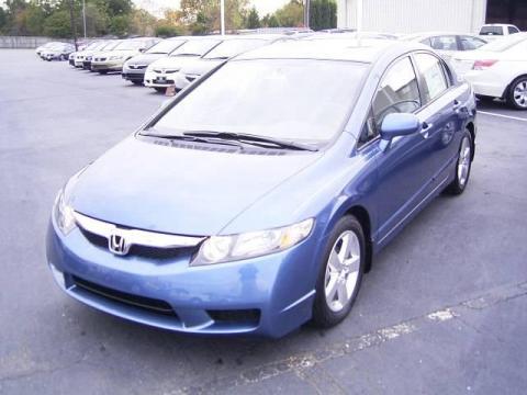 Atomic Blue Metallic Honda Civic LX-S Sedan.  Click to enlarge.