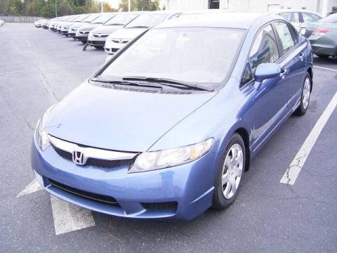 Atomic Blue Metallic Honda Civic LX Sedan.  Click to enlarge.